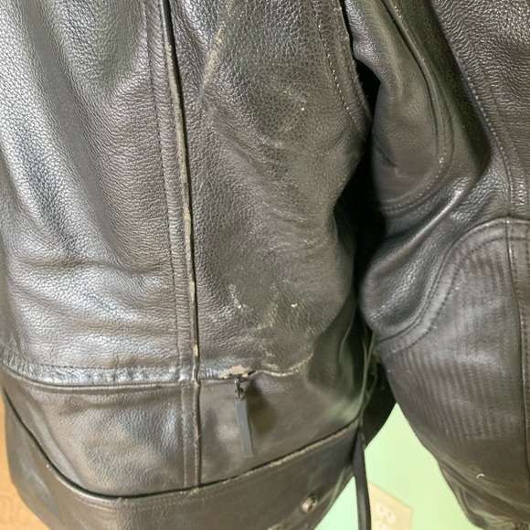 Mens Size L Harley Davidson Leather FXRG motorcycle Jacket - Picture 7 of 7